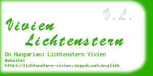 vivien lichtenstern business card
